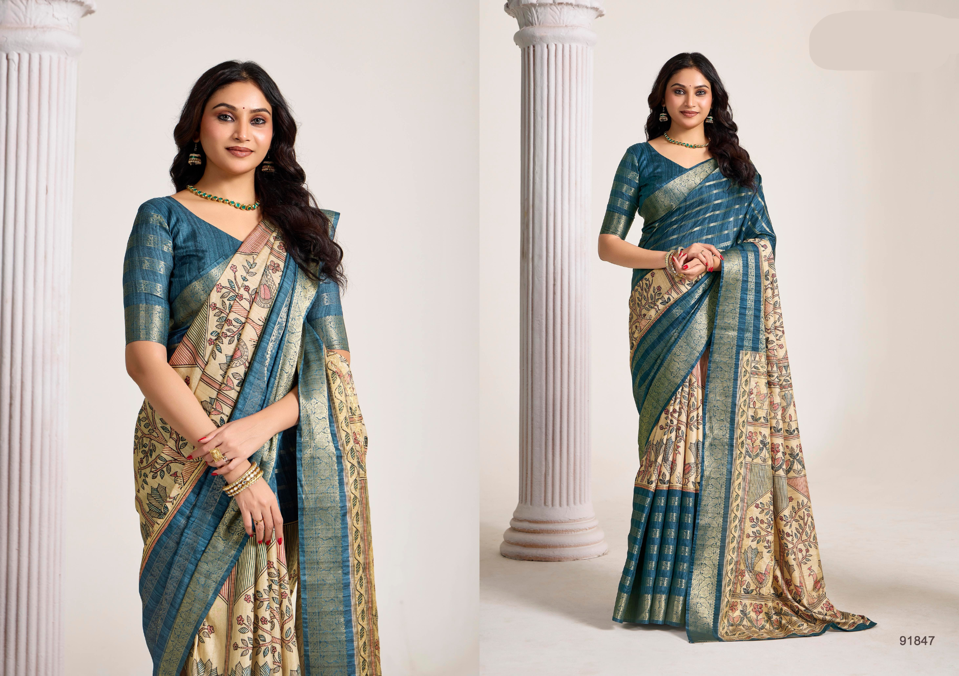 Anvi Vol-02 Print & Woven Saree Collection (GS-48)