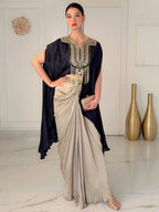 Onyx & Champagne Drape Set (D2264 B-77)