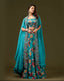 buy online Floral Fusion Lehenga Set with Cape Shrug for women