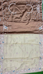 Gilded Petal Chiffon Saree (681 GS-11)