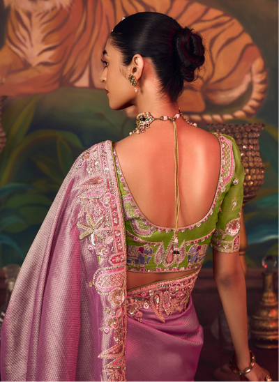 The 'Amethyst Regal' Saree (SA-462 GS-98)