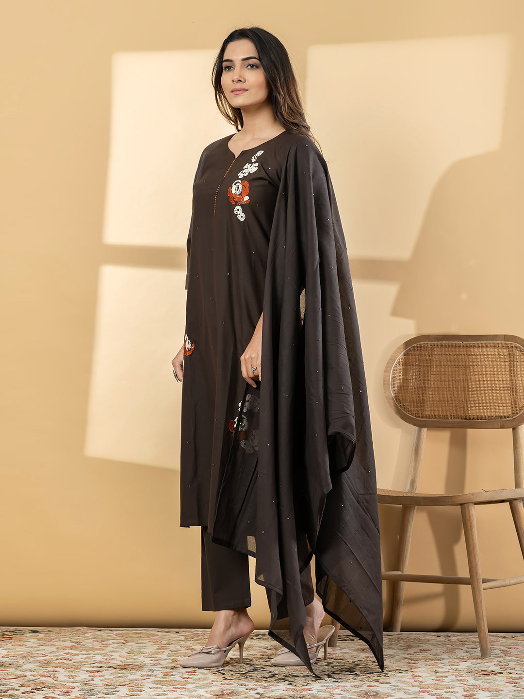 Chanderi Silk Suit Set
