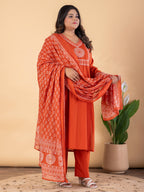 Bandhej Bloom Kurta Set