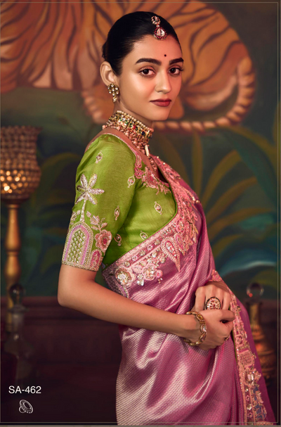 The 'Amethyst Regal' Saree (SA-462 GS-98)