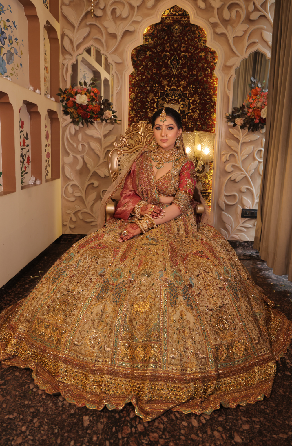 Royal Zarina Grand Bridal Lehenga (DC-25877 D-56)