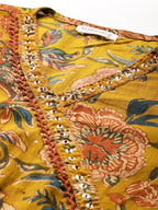 Golden Kalamkari Heritage Suit Set