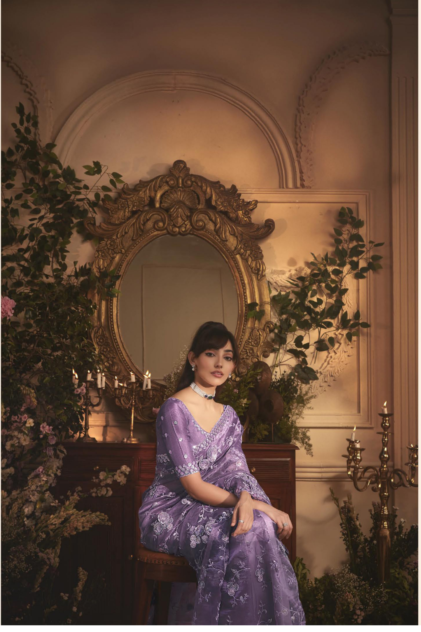 The 'Lavender Haze' Saree (5482 GS-98)