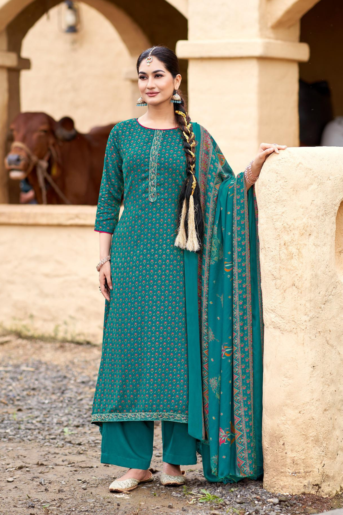 'Sohini Shawl' Collection: Pure Pashmina Suits (D-39)