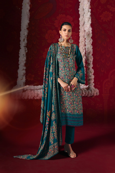 The 'NAAZ' Collection: Viscose Pashmina Unstitched Suits (RUPALI NAAZ D-39)