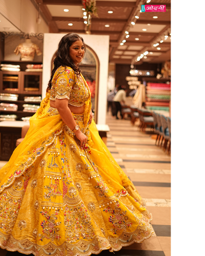 Saffron Sunshine Lehenga (918-A D-17)