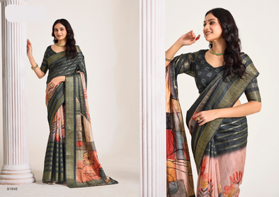 Anvi Vol-02 Print & Woven Saree Collection (GS-48)