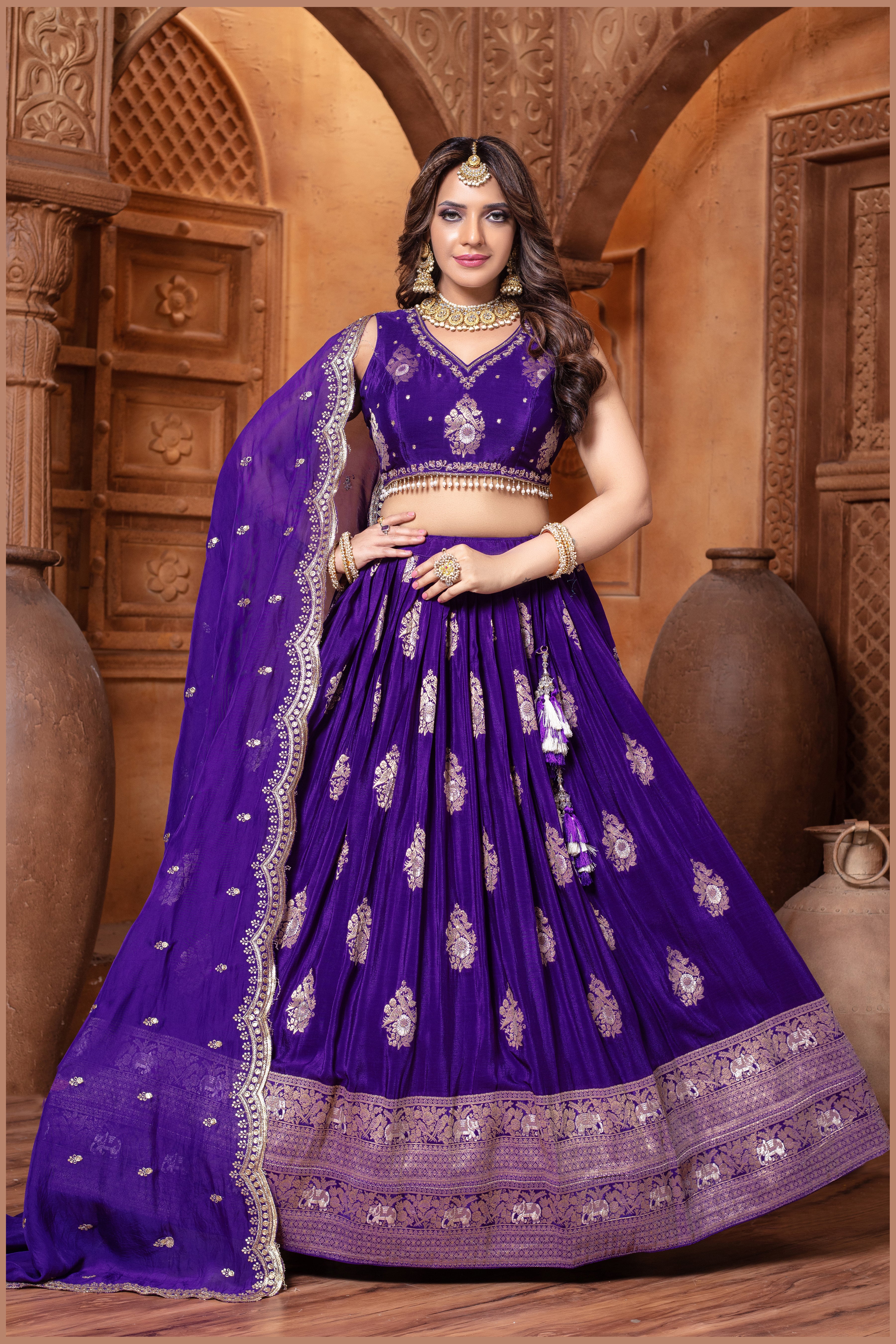Regal Banarasi Lehenga (7010 GA-39)