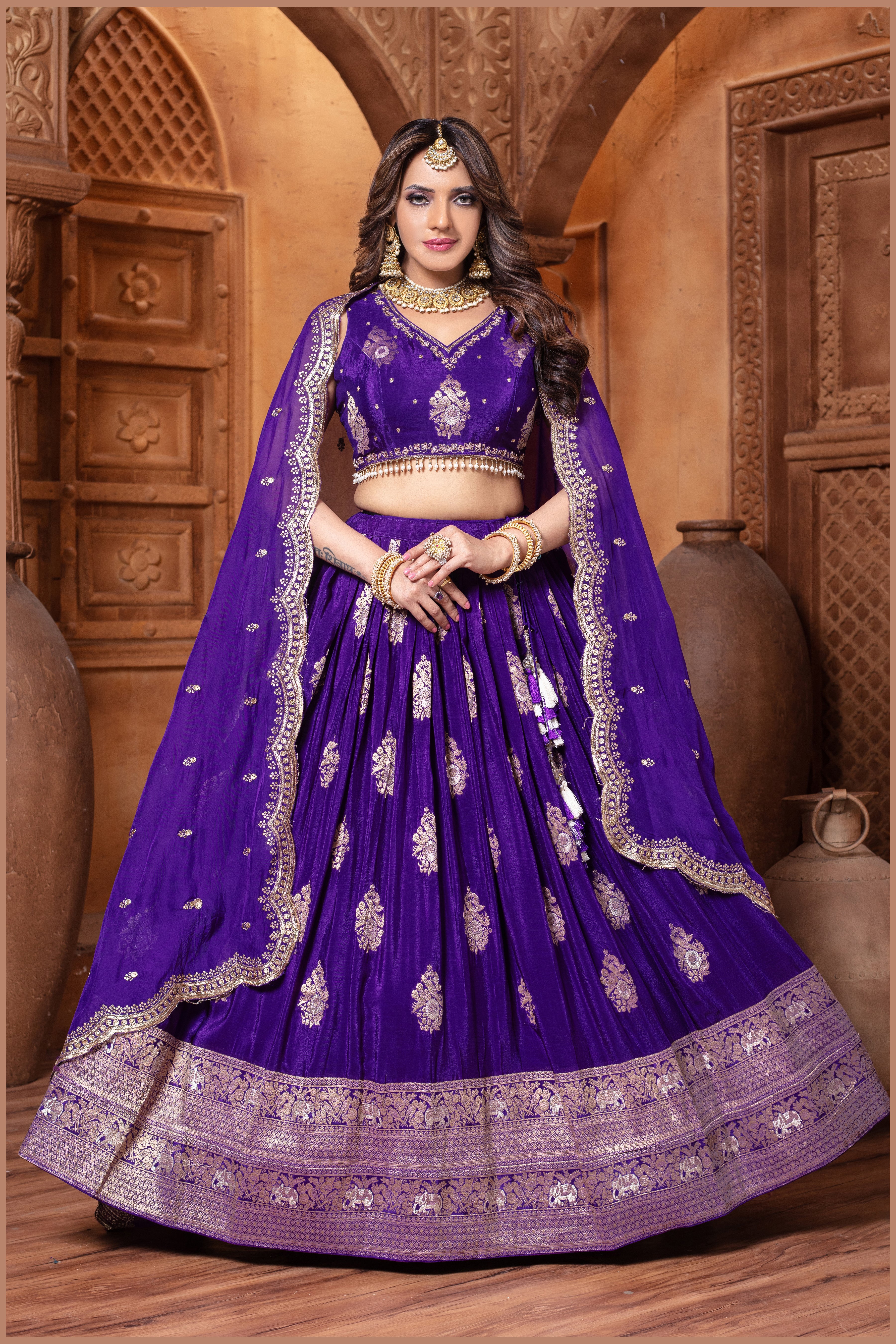 Regal Banarasi Lehenga (7010 GA-39) Main image