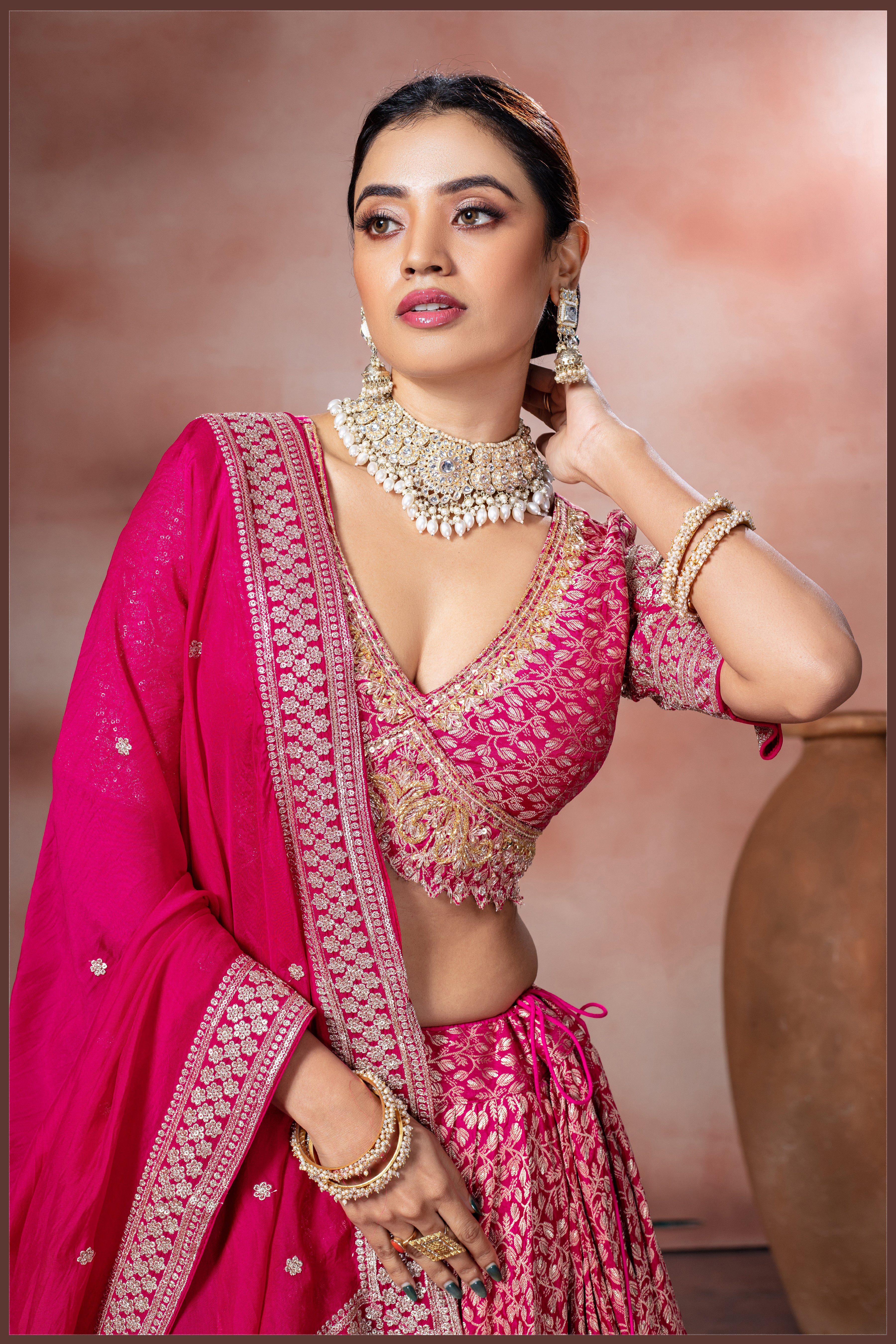 Royal Lattice Lehenga (7030 GA-39)