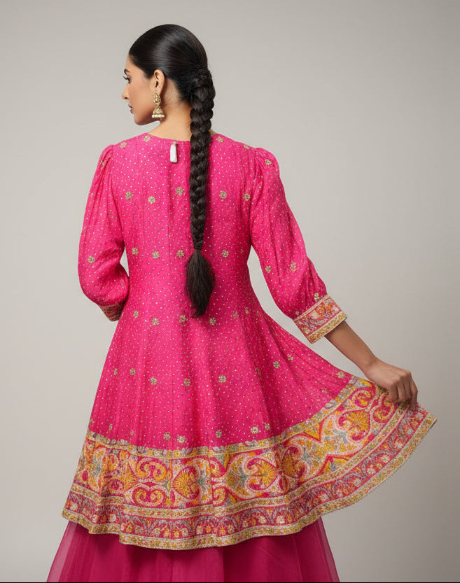 Bandhani-inspired print Dress Secondary image