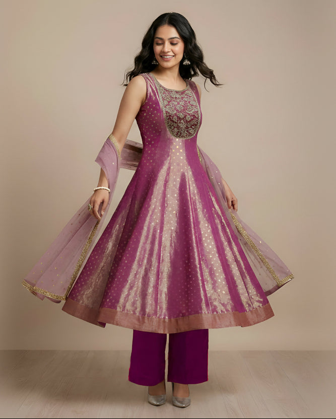 Anarkali Suit with Palazzo