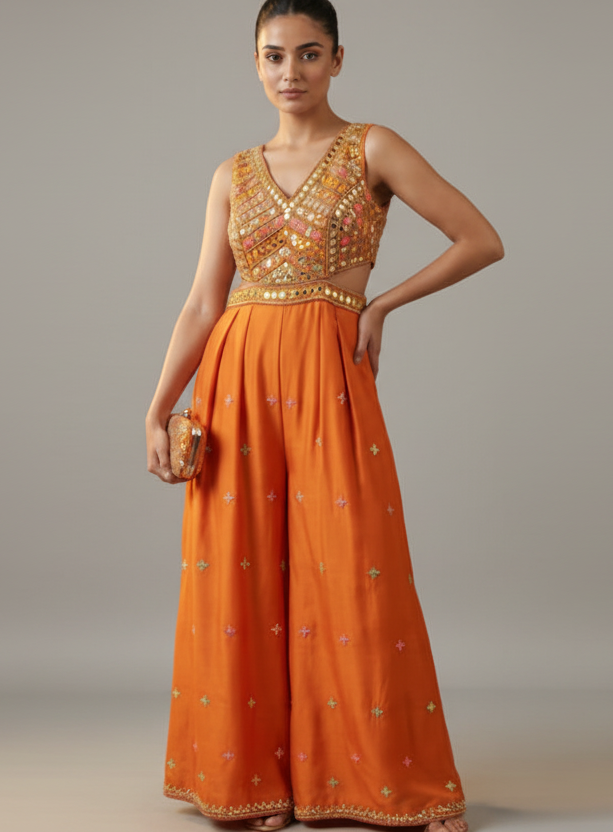 Amber Radiance Cut-Out Jumpsuit Main image