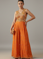 Amber Radiance Cut-Out Jumpsuit