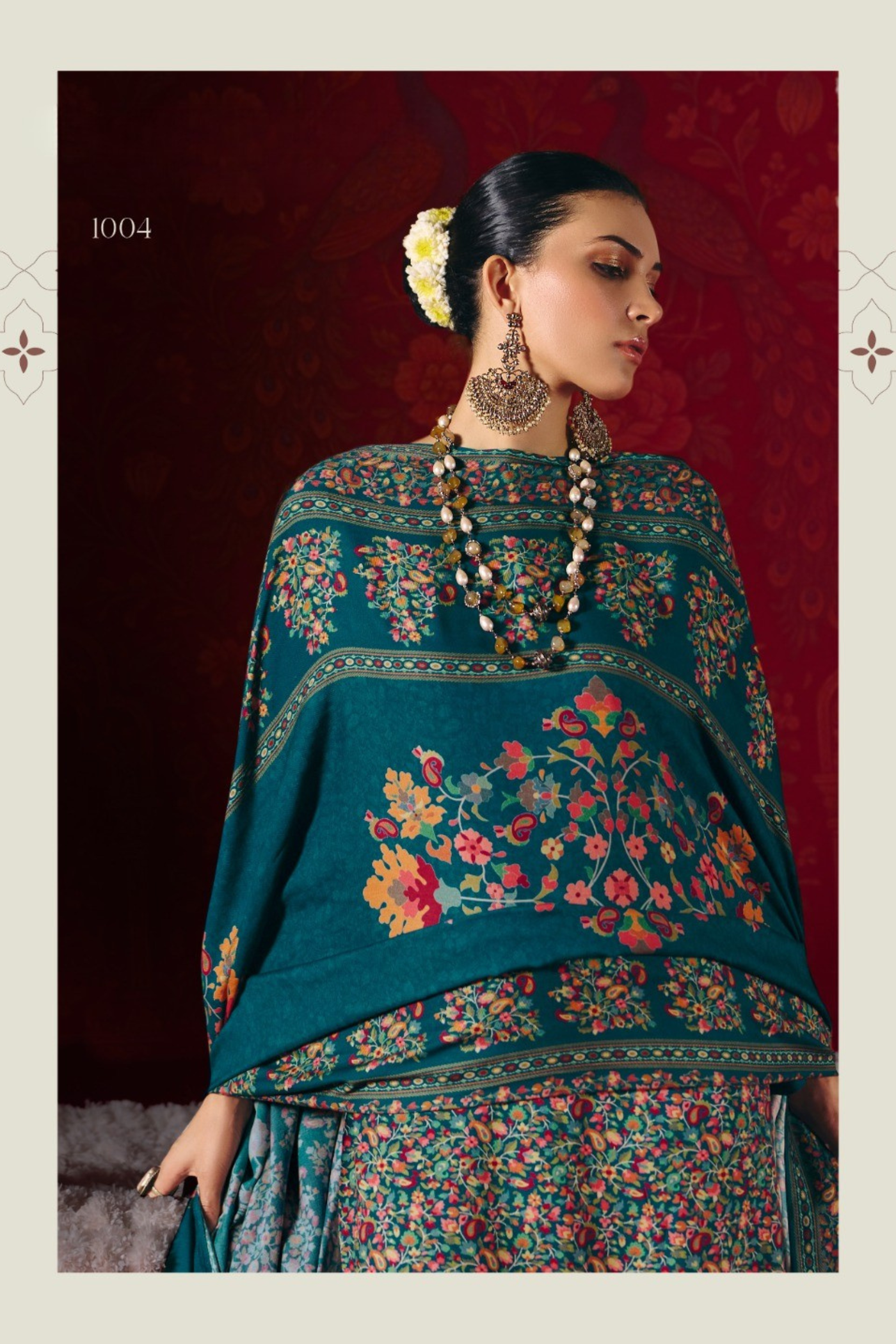The 'NAAZ' Collection: Viscose Pashmina Unstitched Suits (RUPALI NAAZ D-39)