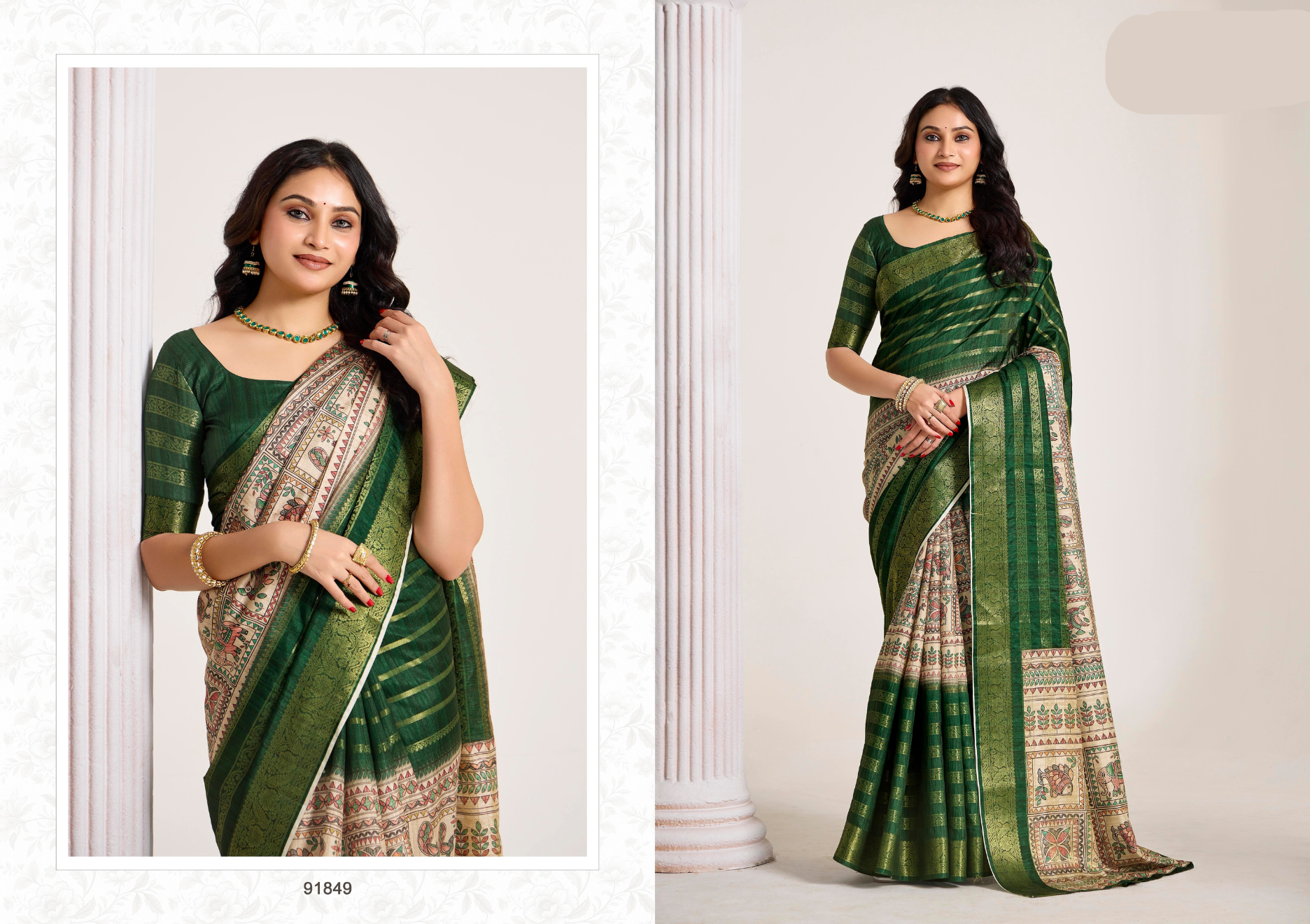 Anvi Vol-02 Print & Woven Saree Collection (GS-48)