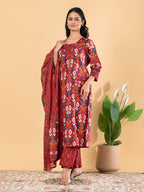 The Crimson Ikat Enigma Set