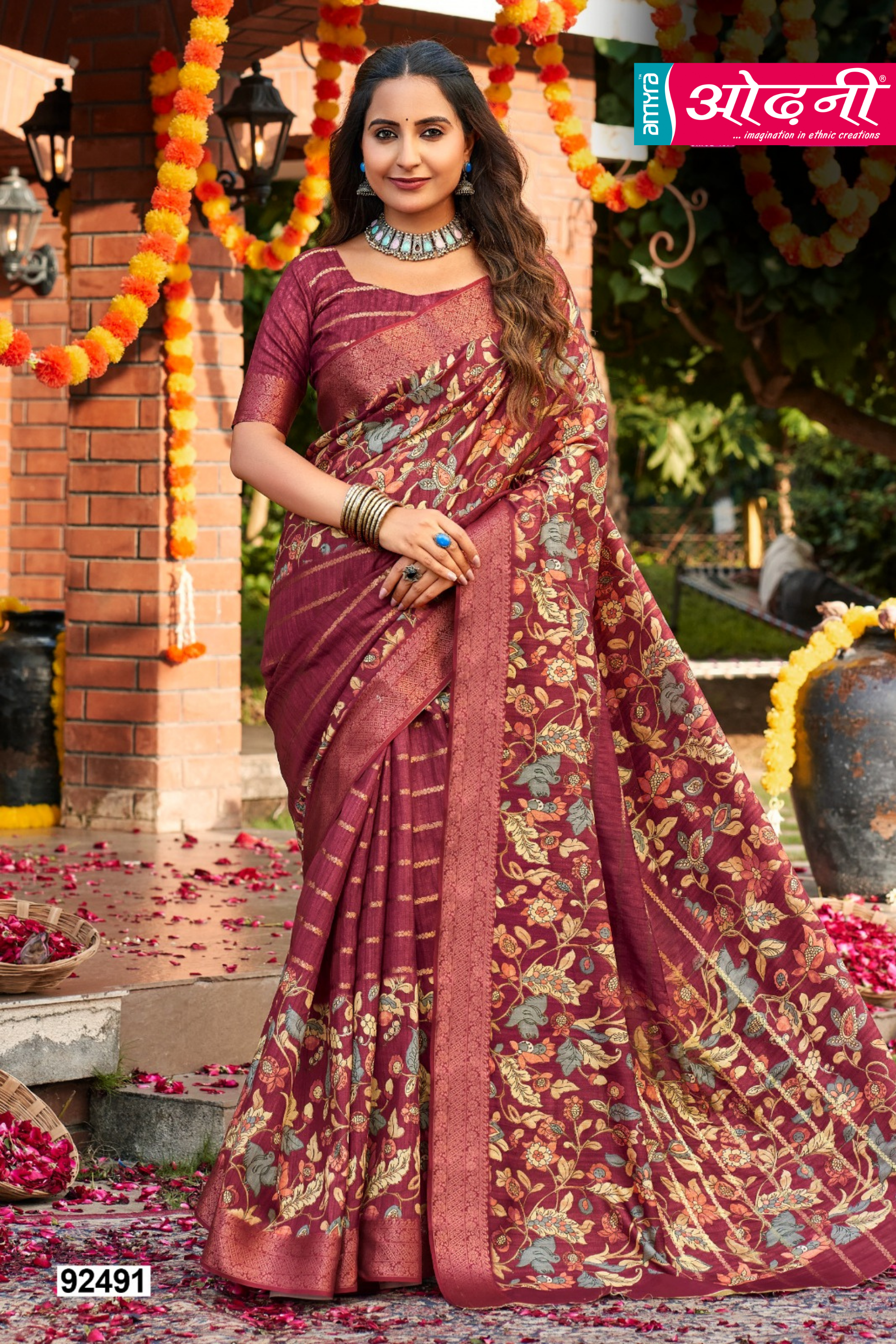 Anvi Vol-03 Print & Woven Saree Collection (GS-48)
