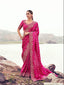 Vibrant Rani Pink Embellished Saree 8605 GS-133