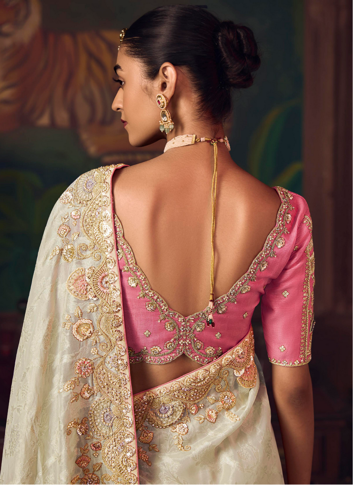 The 'Victorian Pearl' Saree (SA-463 GS-98)