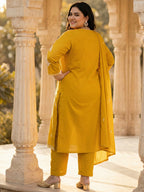 Golden Glow: Chanderi Silk Suit Set