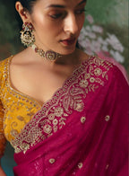 Marigold Muse Tissue Silk Saree