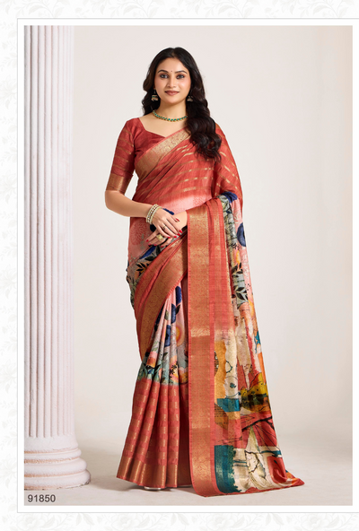 Anvi Vol-02 Print & Woven Saree Collection (GS-48)