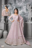 Pastel Embroidered Anarkali Gown