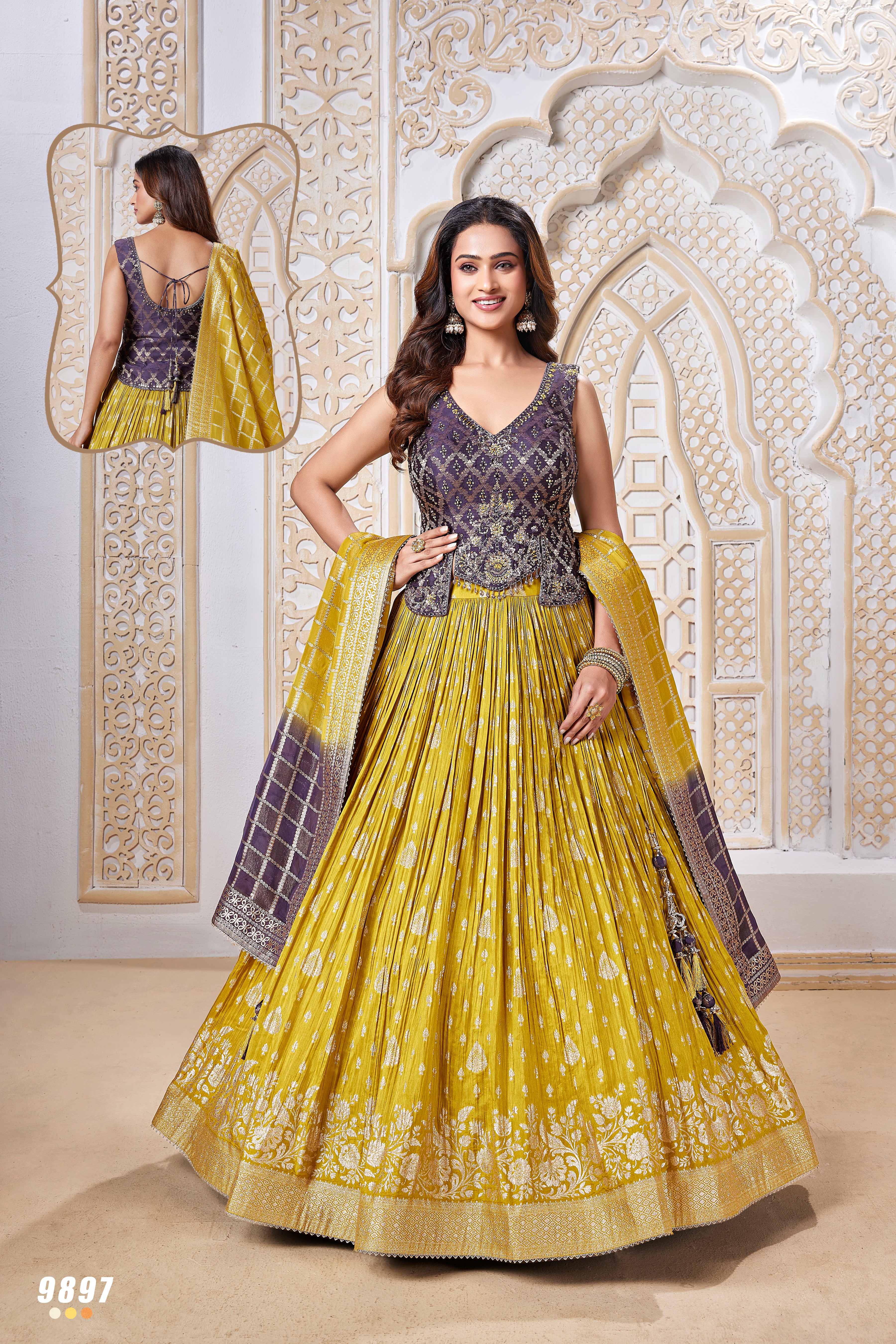 Imperial Citrine Lehenga