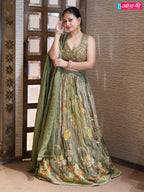 Olive Garden Embroidered Lehenga ( 7541 D-88)
