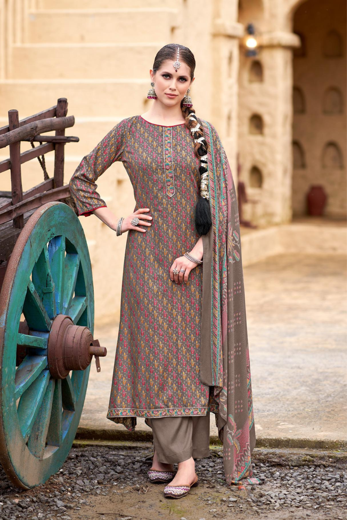 'Sohini Shawl' Collection: Pure Pashmina Suits (D-39)