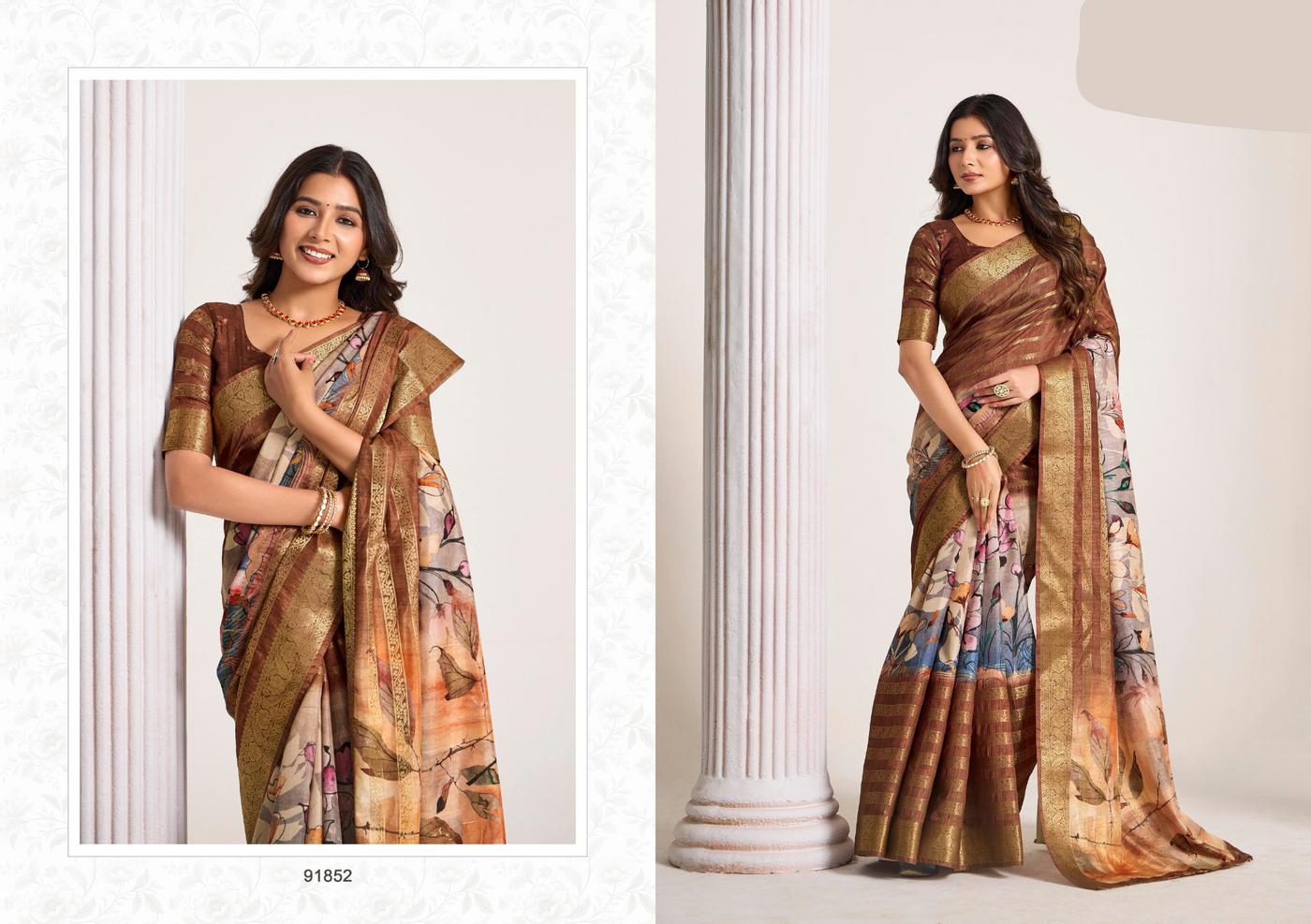 Anvi Vol-02 Print & Woven Saree Collection (GS-48)
