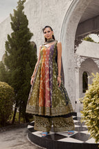 Striking Multicolored Panel Anarkali Suit(BANSI M-24)