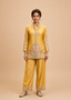 Hand-Embroidered Silk Kurta Set