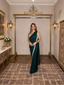 Enchanting Green Pre-Pleated Drape Saree