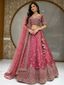 Exquisite Pink Silk Lehenga Choli