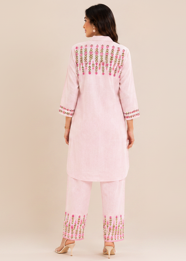 Charming Pastel Linen Co-ord Set