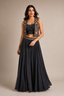 Black Embroidered Three-Piece Set