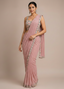 Blush Pink Pre-Stiched Drape Saree
