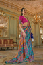 Elegant Teal Paithani Silk Saree