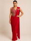 Heavily Embellished Pre-Stitched Drape Saree