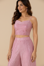 Mauve Shimmer Botanical Co-ord Set