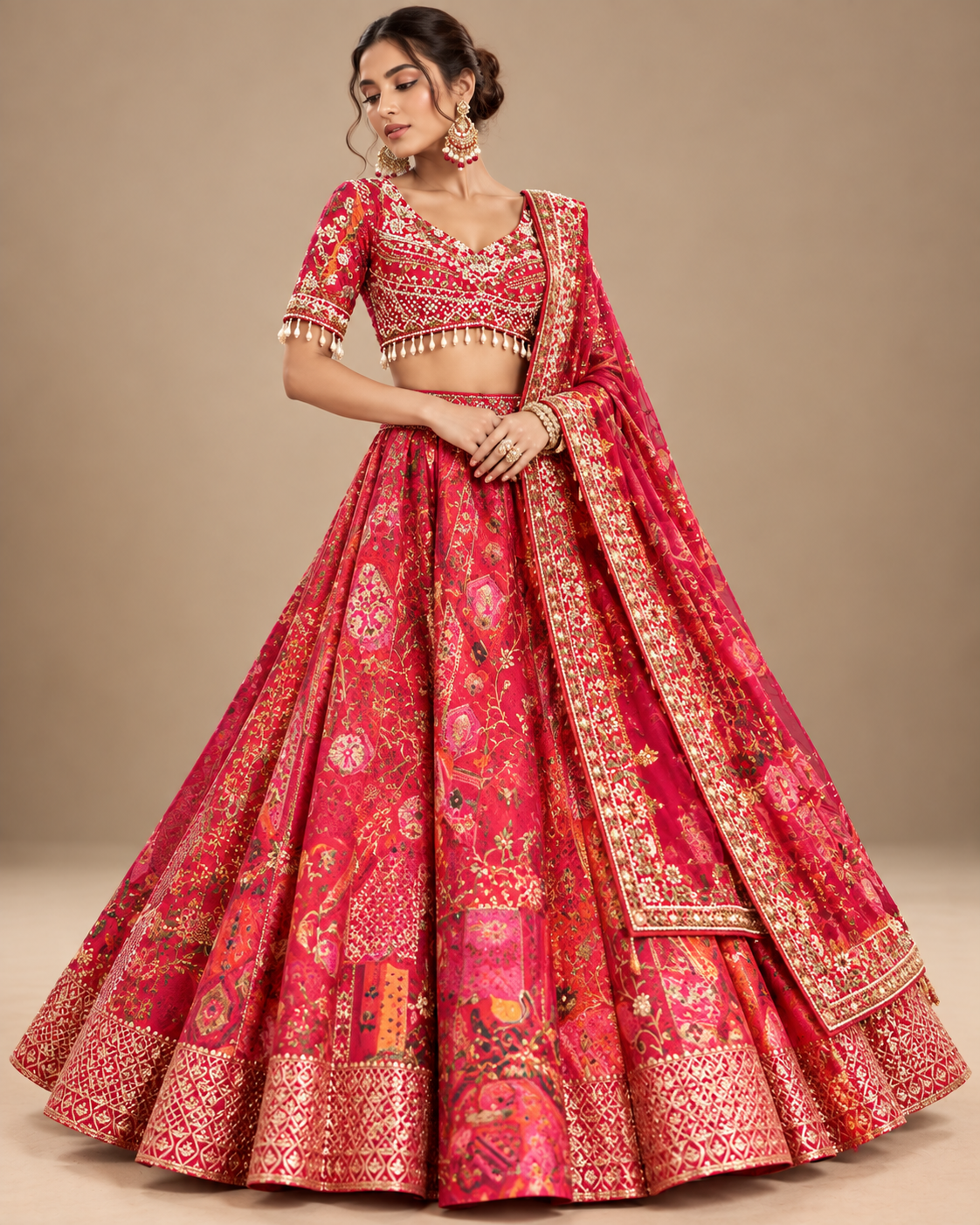Rani Heritage Embroidered Lehenga Choli Main image