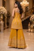 Embroidered Kurti & Sharara Set