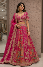 Heritage Architectural Embroidered Lehenga Choli