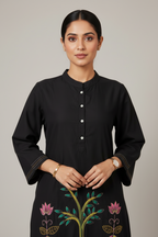 Classic Black Cotton Co-ord Set
